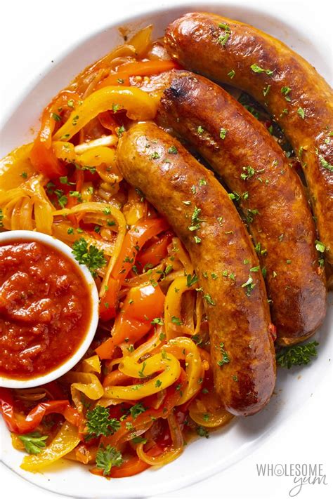 Crock Pot Italian Sausage And Peppers Recipe - Wholesome Yum | Sausage ...