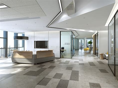 北欧600平米办公室设计案例_效果图-温馨北欧风办公室设计-意辰装饰