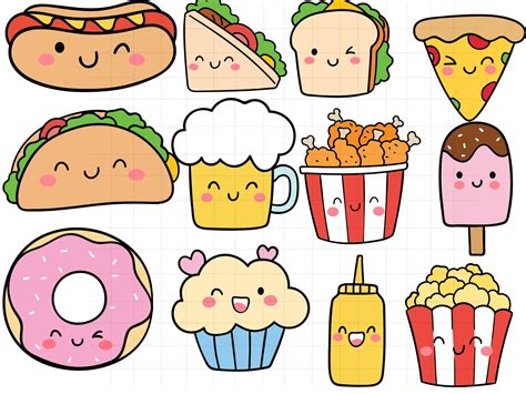 Kawaii Food Drawings Kawaii Cute Food Drawings Images Free Download