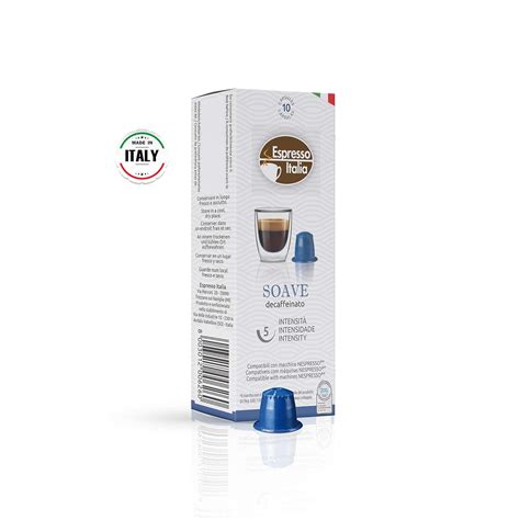 Buy Decaffeinated Nespresso Compatible Capsules - 200 Espresso Italia ...