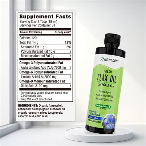 Flax Oil | Aceite de Lino (Omega 3-6-9) – NaturalSlim USA