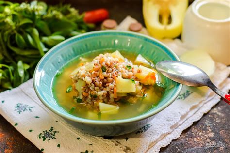 Картофельный суп с гречкой - пошаговый рецепт с фото на Повар.ру