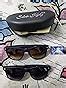 Silver Kartz Combo of 2 Wayfarer Unisex Sunglasses(Wy-001-005|50|Black ...