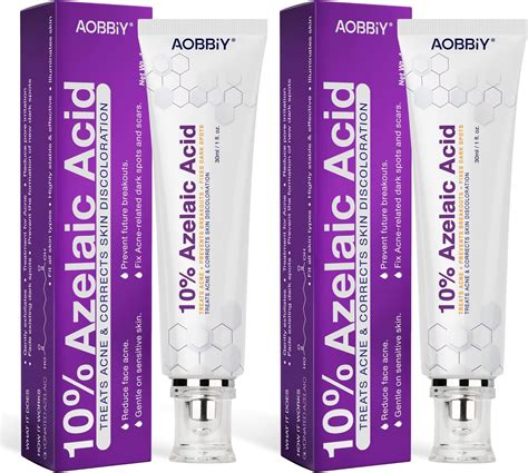 Amazon.com: 10% Azelaic Acid Cream: Acne Treatment - Acne Cream - Redness Relief for Face ...