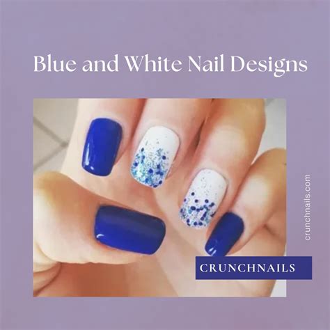 Stunning Blue and White Nail Designs For Every Occasion - Crunch Nails ...