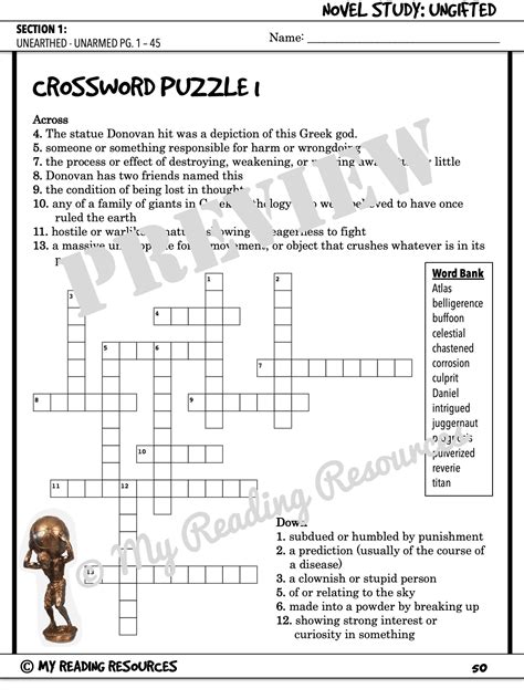 Ungifted Section Quizzes & Crossword Puzzles - My Reading Resources