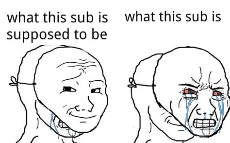 90 Crying Wojak Happy Behind Mask Meme