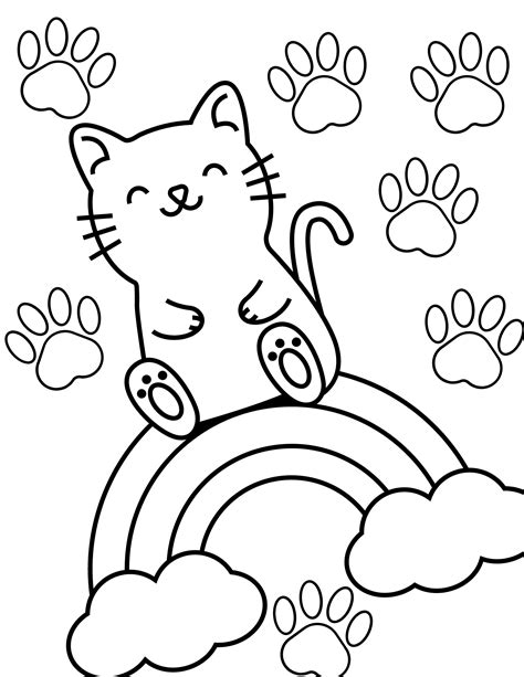 Printable Cat Coloring Pages