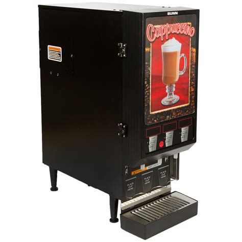 Bunn 29250.0000 FMD-3 DBC BLK Hot Beverage Dispenser with 3 Hoppers - 120V
