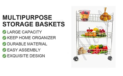 Gyanadh Kitchen Trolley Portable Modern Storage Rack Design Fruits ...