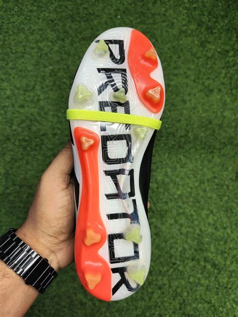 Predator Black And Red Color Foldover Tranning Boot