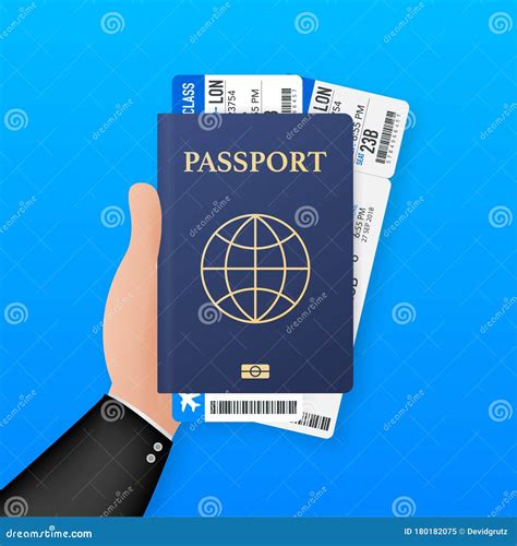 真实的3D护照. 旅行个人移民的国际护照封面模板. 蓝色id文档 向量例证 - 插画 包括有 信函, 可实现: 186735889