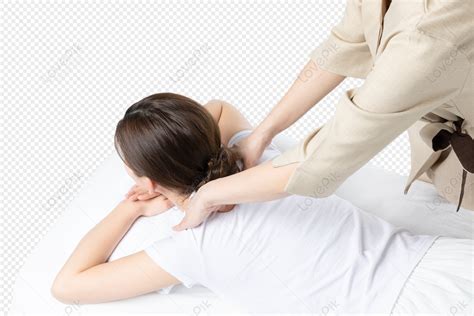 女性肩頸按摩PNG圖案素材免費下載，可愛卡通圖片，尺寸2465 × 1643px - Lovepik