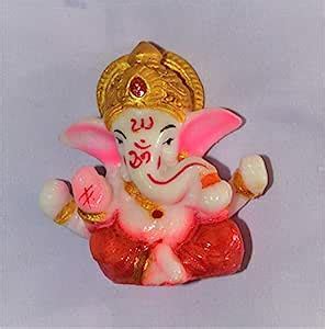 Buy CrazyGifts Lord Ganesha Statue for Car Dashboard with Double Sided ...