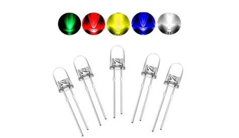 5mm LED Set Combo Pack - Red, Green, White, Blue and Yellow | DEPOKE