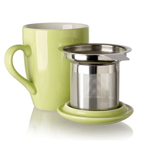 Buy Adagio Teas 10086 Porcelain Mug with Infuser, 12 oz, Grasshopper ...