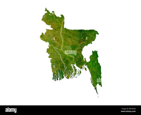 Bangladesh map satellite geography Cut Out Stock Images & Pictures - Alamy