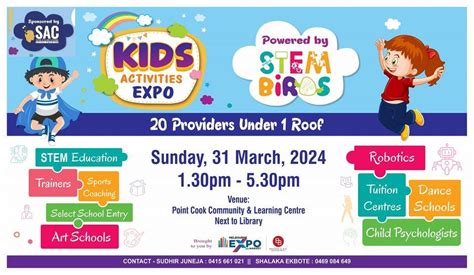 Kids EXPO POINT COOK - *1.30PM - 5.30PM* - 31 March 2024, Point Cook ...