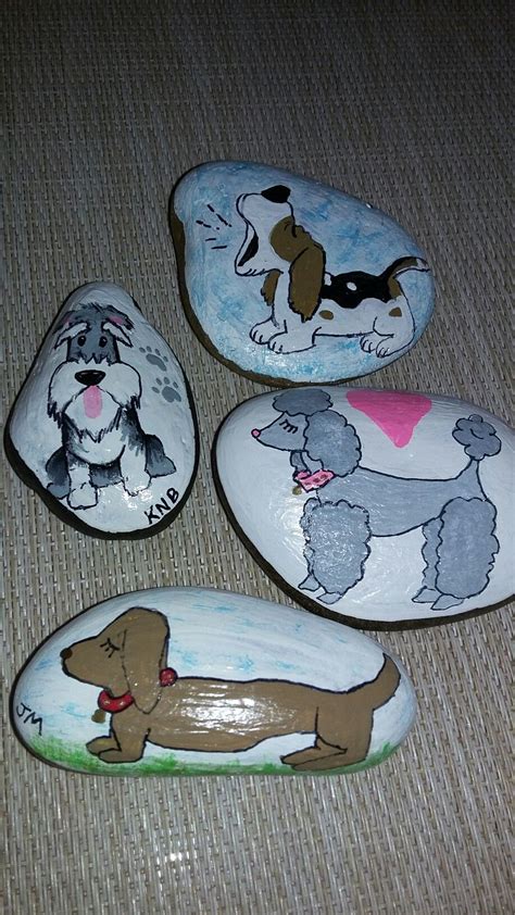 Rock Painting Dogs 的图像结果