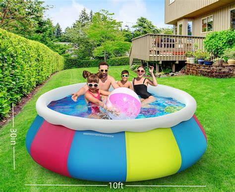 MANLAY 2.5' x 10' PVC Inflatable Pool - Wayfair Canada