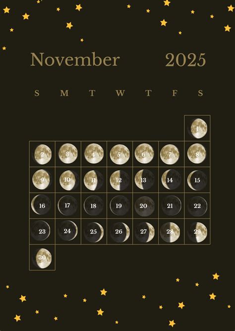 Lunar Calendar November 2025 | Printable Calendar