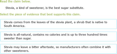 IXL - Choose evidence to support a claim (Class VIII English practice)
