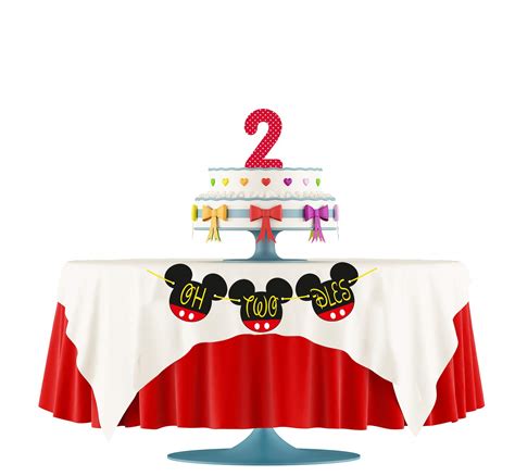 OH Twodles Birthday Mickey Mouse Party Supplies I Oh Twodles Banner ...