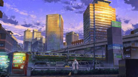 Anime Girl Cityscape Cats Wallpaper,HD Anime Wallpapers,4k Wallpapers ...