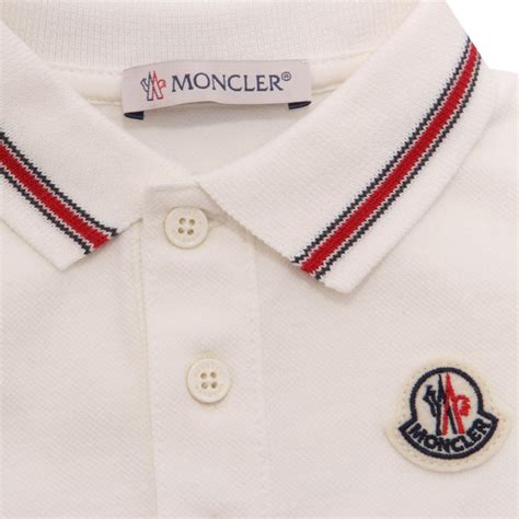 7922AH tutina bimbo boy MONCLER off white cotton romper kids