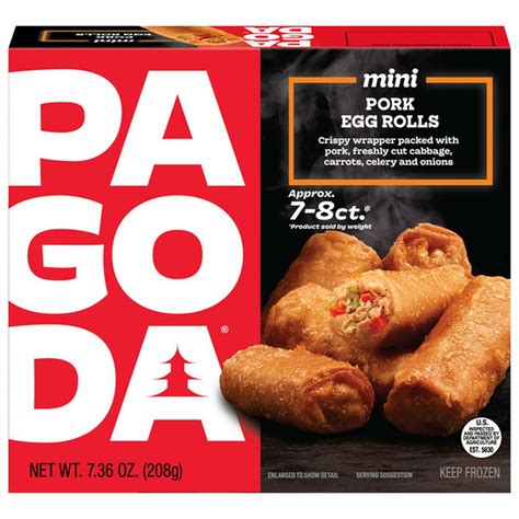 Pagoda Frozen Crunchy Mini Pork Egg Rolls (7.4 oz) Delivery or Pickup ...