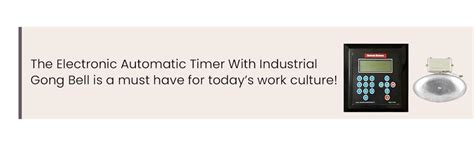 MME Electronic Watchman Automatic School Timer with Industrial gong ...