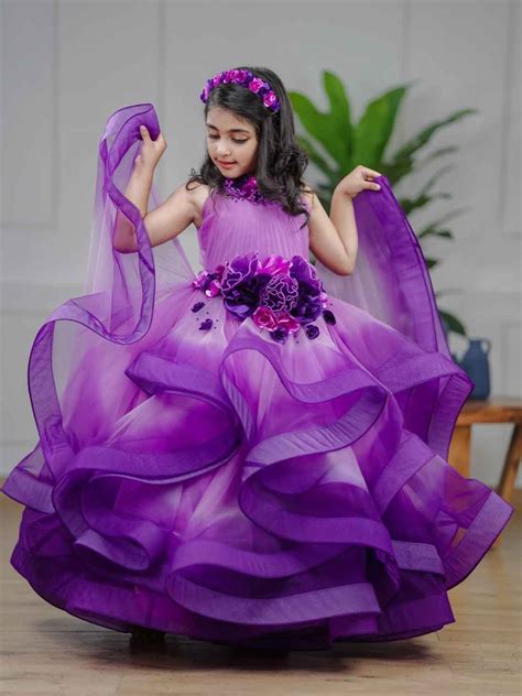 First Birthday Designer Party wear Dress for Girl Customise Theme Dress ...