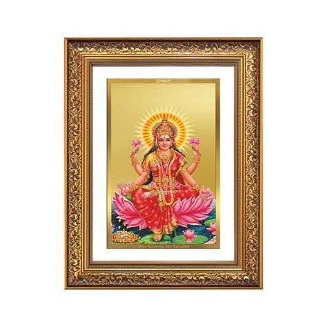 Goddess Lakshmi | 24K Gold Plated Wealth Wall Frame – DIVINITI LUXURY ...