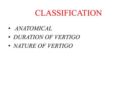 VERTIGO: CAUSES & MANAGEMENT | PPTX