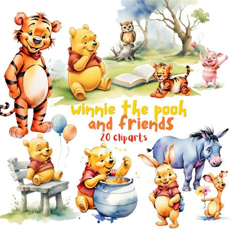 winnie the pooh watercolor clipart #5868663 | Clipart Library