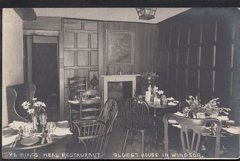 Berkshire Postcard - Ye Kings Head Restaurant, Oldest House in Windsor ...