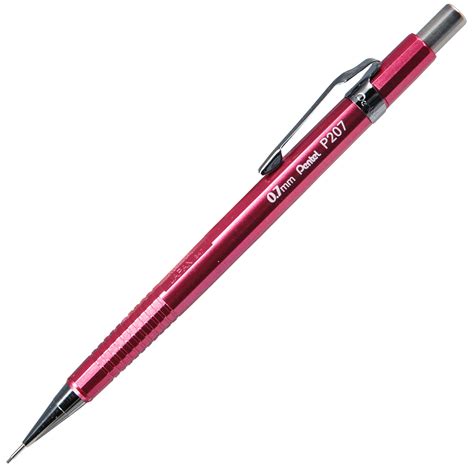 Pentel Sharp P207 P207MP1, 0.7mm Rose Pink Metallic Series Mechanical ...