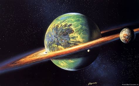 Download Planet Saturn With Rings Wallpaper | Wallpapers.com