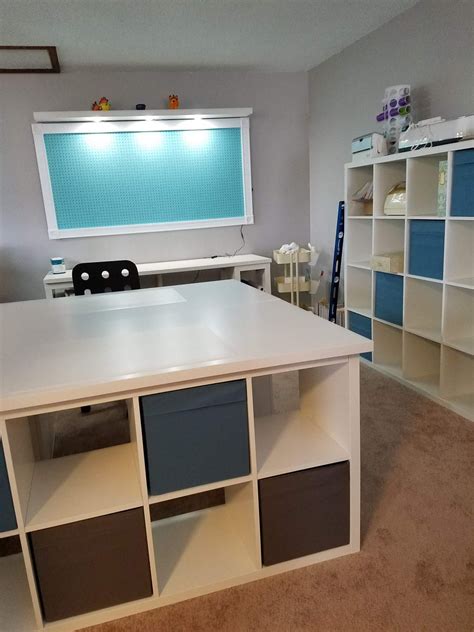 Pin by Eillim Cintron on cricut | Craft room tables, Diy craft room ...