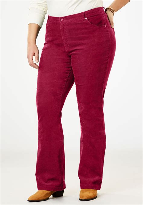 Stretch Corduroy Bootcut Jean | Plus Size Pants | Full Beauty