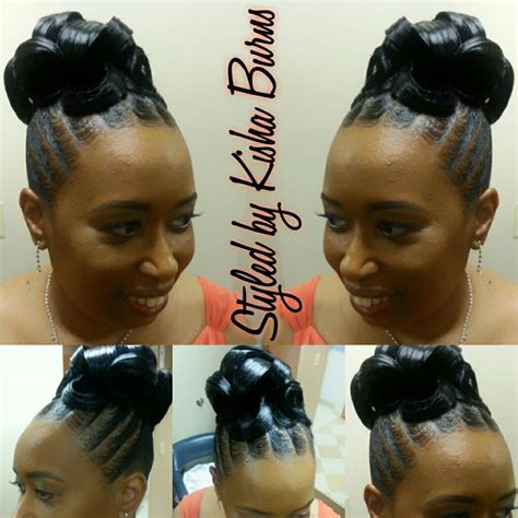 Pin by Kisha Burns_ Hair on UPDOs and PIN UPS | Black hair updo ...
