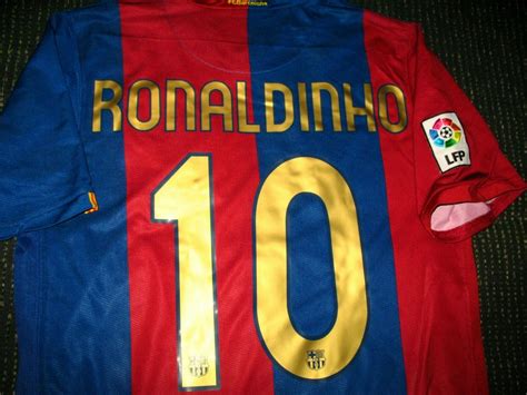 Authentic Ronaldinho Barcelona Jersey 2006 2007 Shirt Camiseta Brazil ...