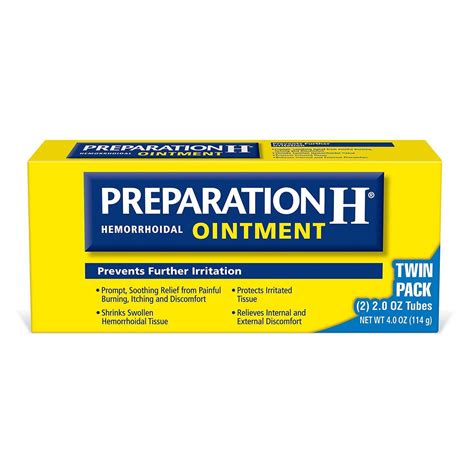 Preparation H Hemorrhoid Symptom Treatment Ointment Itching, Burning ...