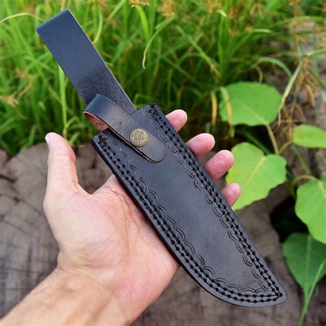 Black Leather Hand Crafted BELT Loop Knife SHEATH Holster FIX BLADE KNIFE Sheath | eBay