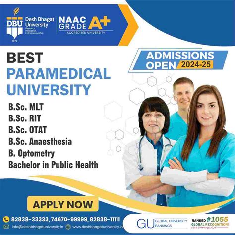 Paramedical Admission Apply Now 2026 - 2027 ! - Top Rank University in ...