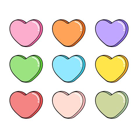 Yellow Candy Hearts at Luis Silva blog