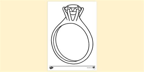 Diamond Ring Colouring | Colouring Sheets (teacher made)