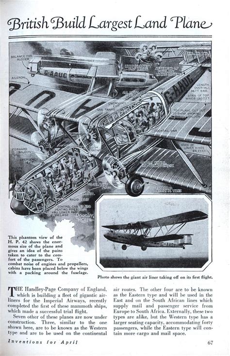 Los británicos construyen el mayor avión "terrestre" del Mundo (1931 ...