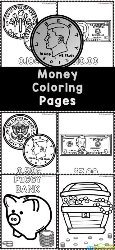 Money Coloring Pages 的图像结果