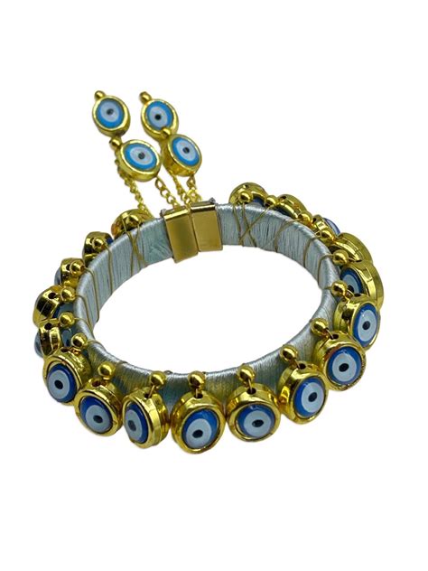 Shop Evil Eye Kadas with Latkan Lumba Rakhi Online – Digital Dress Room
